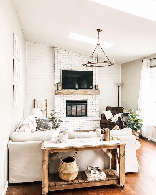 French Country Living Room Design Photo by Birch Lane